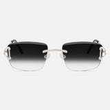 Silver Rimless Class IX - Black Fade