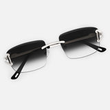 Silver Rimless Class IX - Black Fade