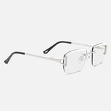 Silver Rimless Class IX - Clear Lens