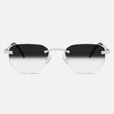 Silver Rimless Class I - Black Fade