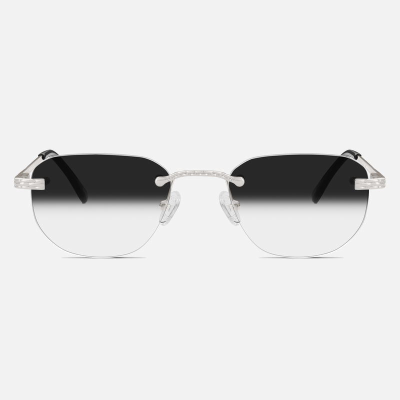 Silver Rimless Class I - Black Fade