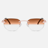 Rose Gold - Rimless Class I - Brown Fade