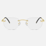 Gold Rimless Class I - Clear Lens