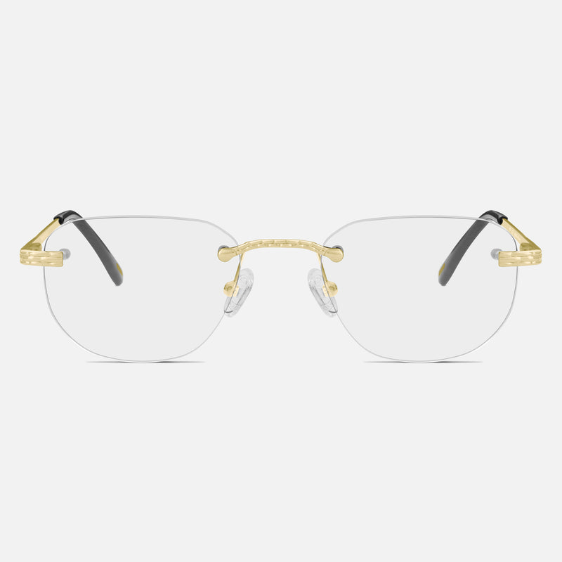 Gold Rimless Class I - Clear Lens