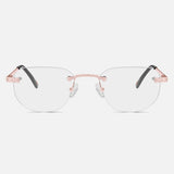 Rose Gold Rimless Class I - Clear Lens