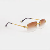 LF Rimless Class VI (grotere lens) - Brown Fade