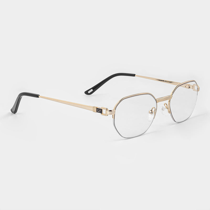 LF Half Rim X - Gold Clear Lens