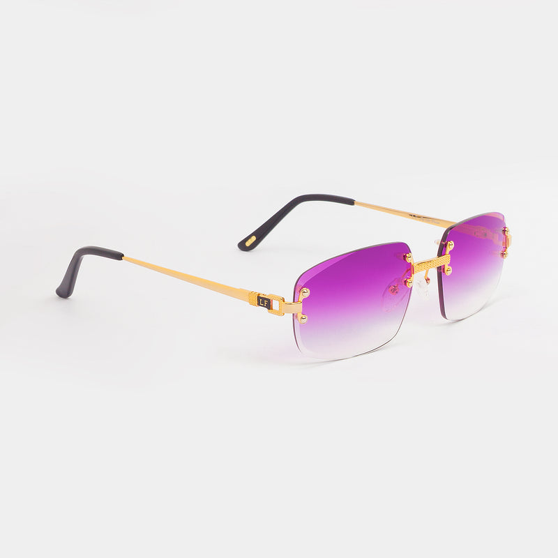 LF Rimless Class VI (Larger Lens) - Purple Fade