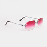 LF Rimless Class VI (Larger Lens) - Red Fade