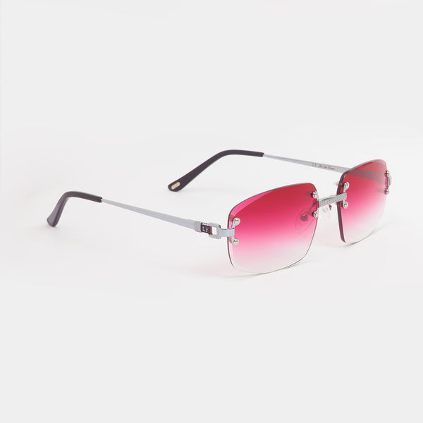 LF Rimless Class VI (Larger Lens) - Red Fade