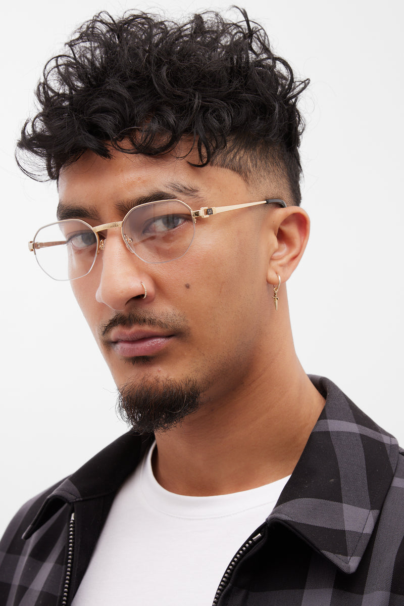 LF Half Rim X - Gold Clear Lens