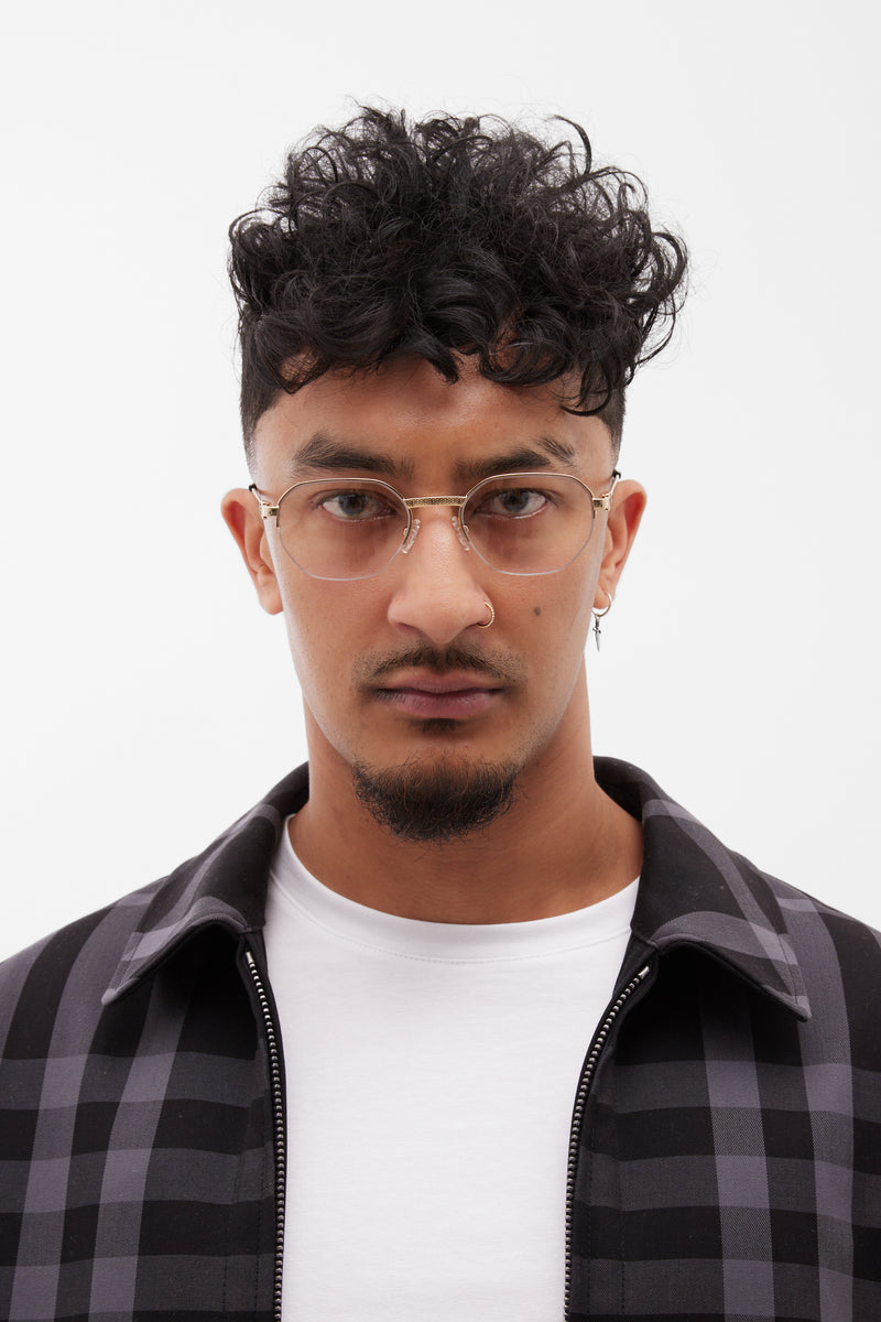 LF Half Rim X - Gold Clear Lens