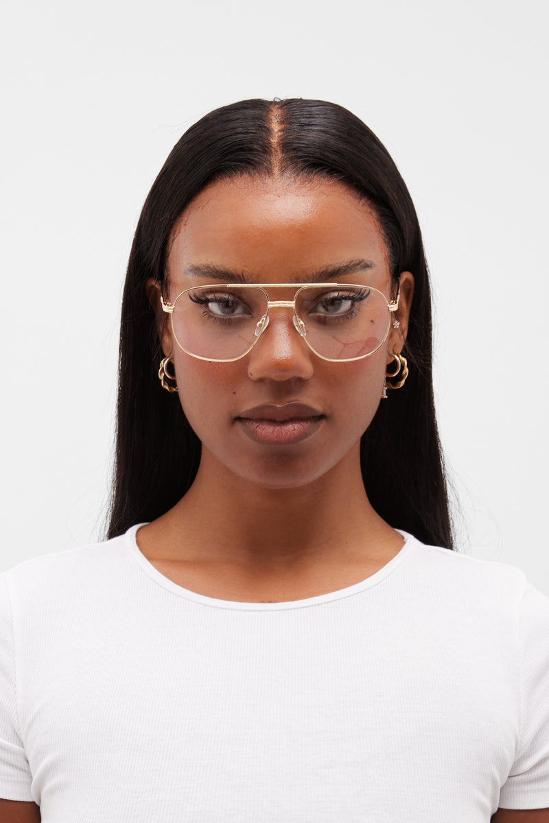 Lux B Hills Gold Flash Lux Frames