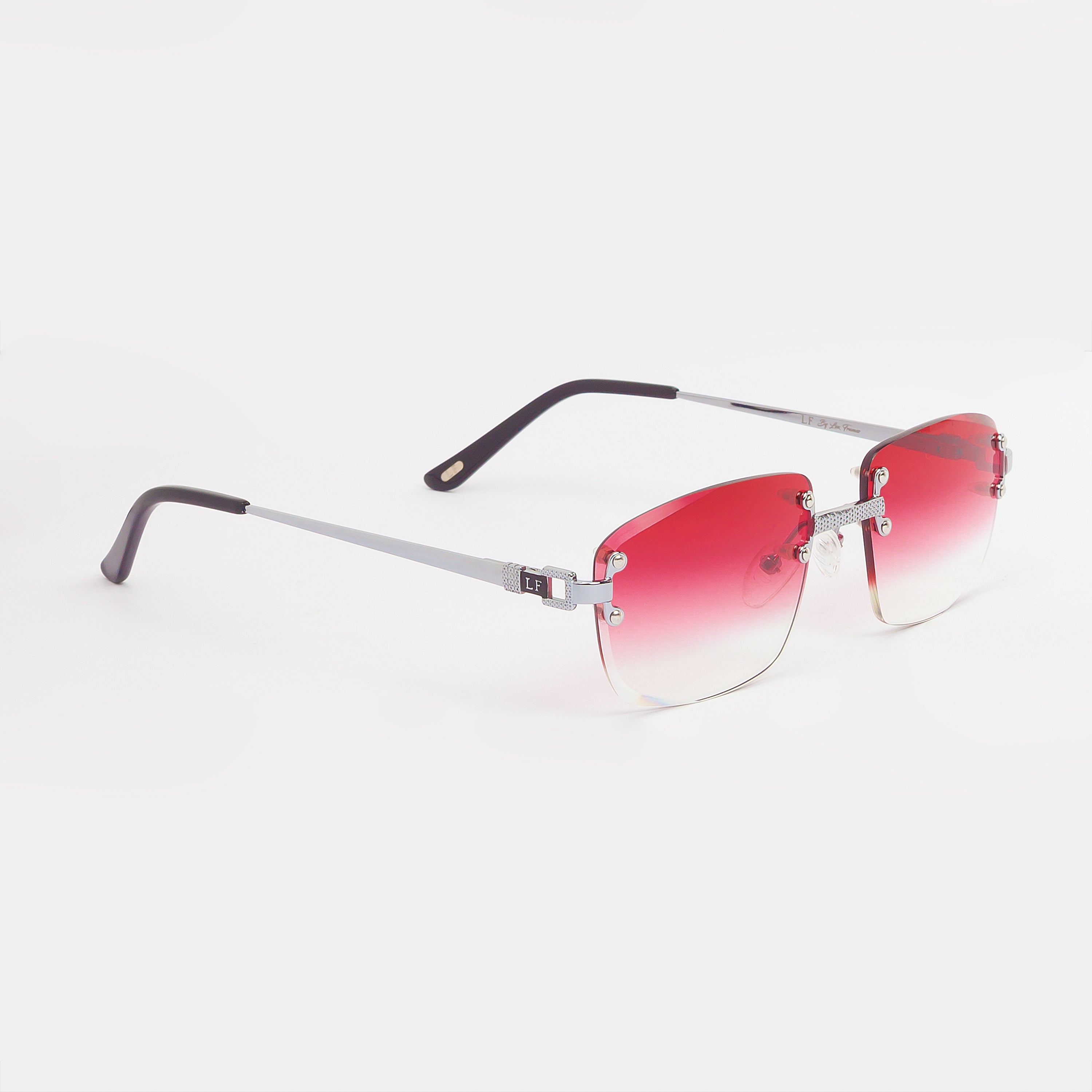LF Rimless Class V - Red Fade – Lux Frames